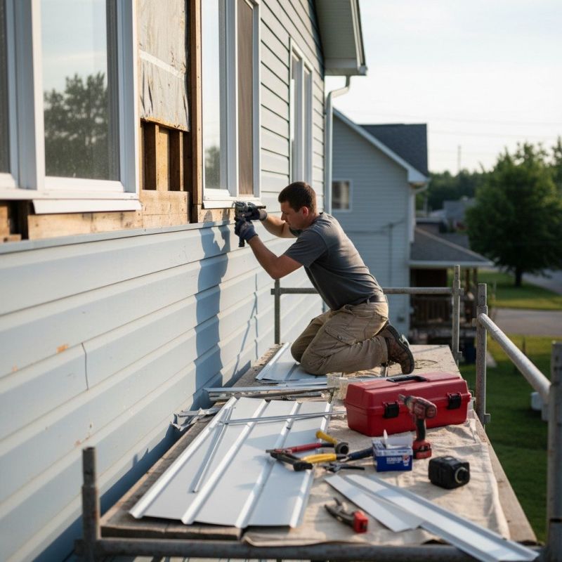 Aluminum Siding Trim Repair
